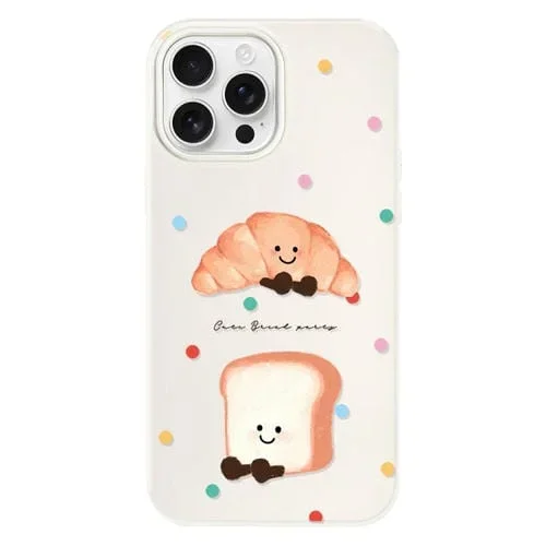 Funda híbrida TPU Policarbonato iPhone 11 Pro Max Pan con Lunares (Blanco)