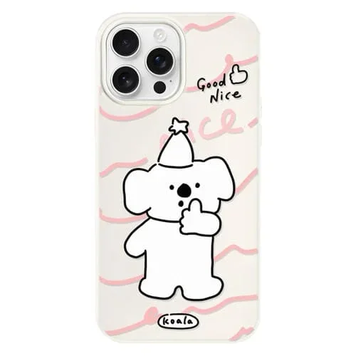 Funda híbrida TPU y PC iPhone 11 Pro Max Tacto Sedoso (Como Koala White)