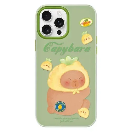 Funda híbrida TPU y PC iPhone 15 Pro Tacto sedoso y gelatinoso (Verde)
