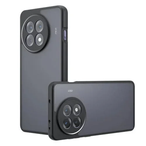 Funda Híbrida TPU y PC para OnePlus Ace 5/5 Pro con Orificio Preciso (Negro Esmerilado)