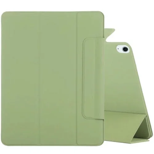 Funda Inteligente Cuero Pu para iPad Air 13 (2025/2024) con Cierre Magnético y Hebilla Fija (Verde Hierba)