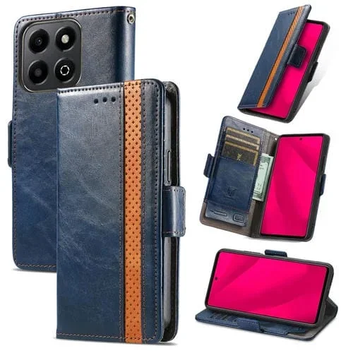 Funda Inteligente Honor 200 con Hebilla Magnética Doble y Empalme Neo (Azul)