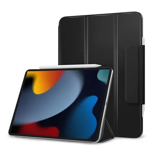 Funda Inteligente Magnética para iPad 2025/2022 con Hebilla de Clip Doble Cara y 3 Pliegues (Negra)