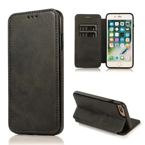Funda Knight Magnetic Suction para iPhone 7 Plus y 8 Plus (Negro)