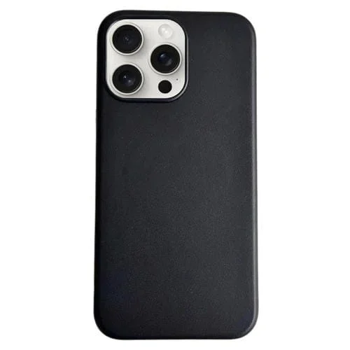 Funda Magnética de Cuero Magsafe para iPhone 16 Pro (Negro)