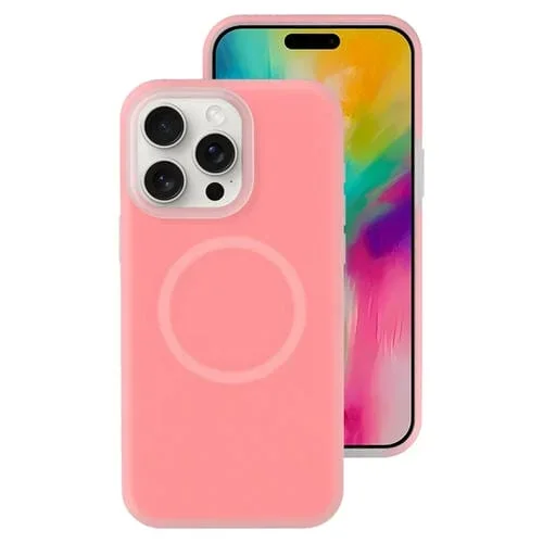 Funda Magnética de Silicona Líquida para iPhone 16 Pro con Magsafe (Polvo de Bayas)
