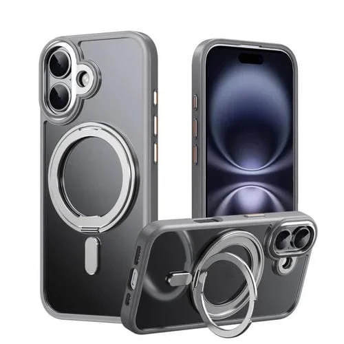 Funda magnética MagSafe de 360 grados para iPhone 17 (gris)
