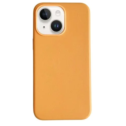 Funda Magnética Magsafe de Cuero para iPhone 13 (Naranja)