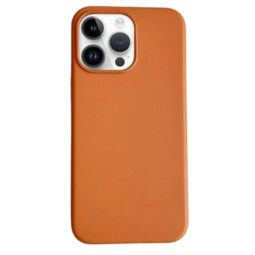Funda Magnética Magsafe iPhone 13 Pro Max Cuero Color Puro (Marrón)