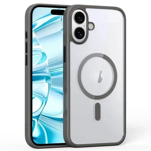 Funda Magnética para iPhone 16 Plus Ming Shield Series Magsafe (Gris)