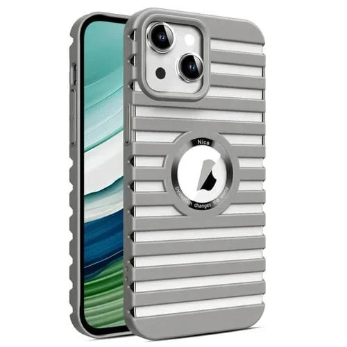 Funda Magnética para Teléfono iPhone 14 Magsafe con Disipación de Calor Hueca (Gris)