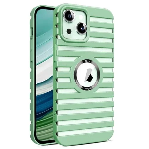 Funda Magnética para Teléfono iPhone 14 Pro Magsafe con Disipación de Calor Hueca (Verde)