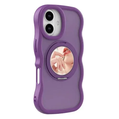 Funda MagSafe con soporte de espejo para iPhone 17 (morado)