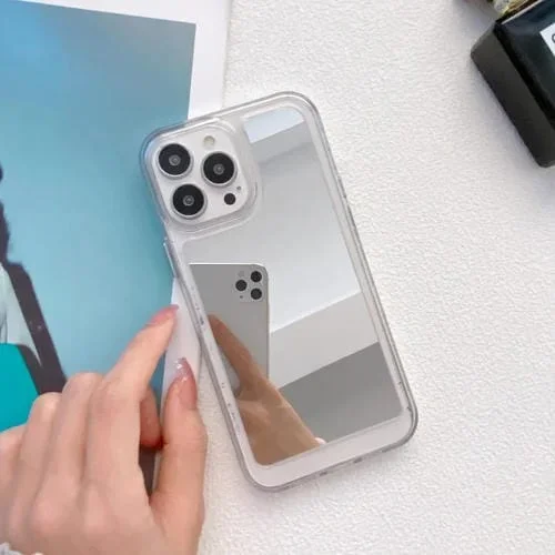 Funda Mirror TPU Telephed para iPhone 11 Pro Max (Blanco)