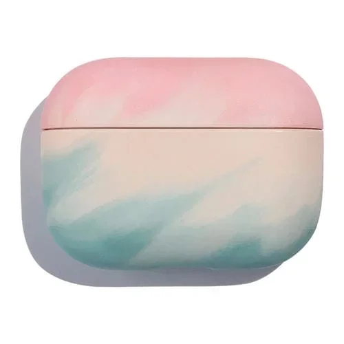 Funda para Airpods Pro Ink Painting Water Sticker Pc Estuche para Auriculares (Tinta Verde)
