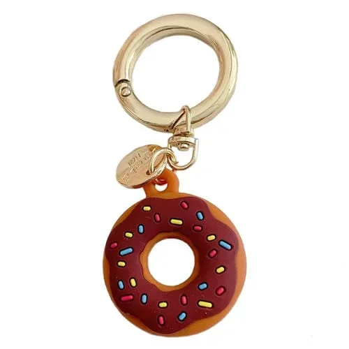 Funda para AirTag Donut Shape Tracker Silicona Posicionadora (Marrón)