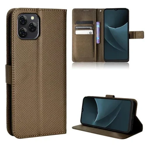 Funda para BlackView A95 Diamond Texture Leather Case (Marrón)