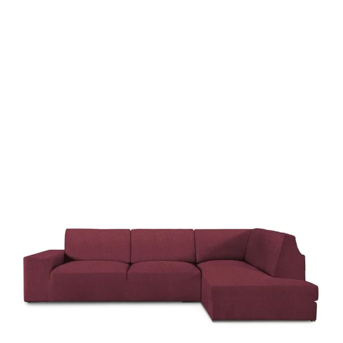Funda para chaise longue de brazo largo derecho eysa roc teja rojo oscuro 110 x 120 x 500 cm