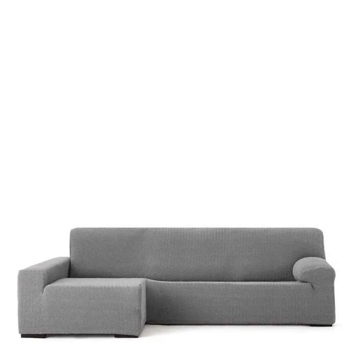 Funda para chaise longue de brazo largo izquierdo eysa jaz gris 180 x 120 x 360 cm