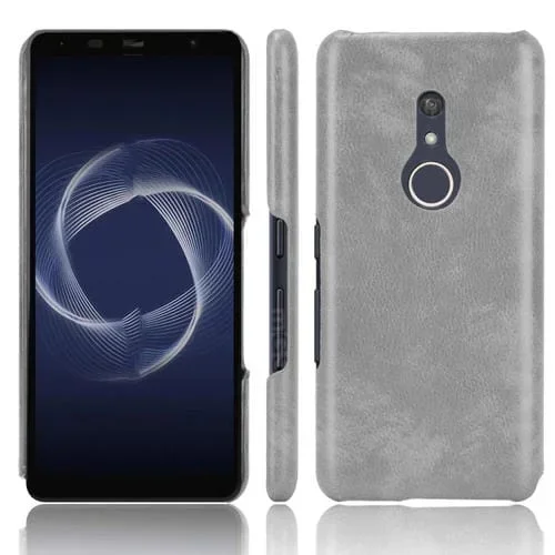 Funda para Fujitsu Be4 Plus F-41B a Prueba de Golpes con Textura Litchi PC (Gray)