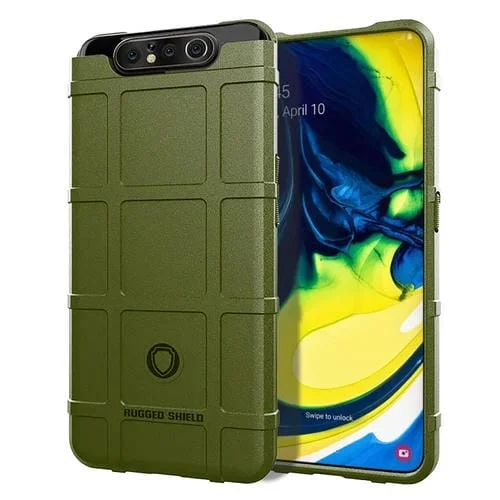 Funda para Galaxy A80 TPU a Prueba de Golpes Cobertura Total (Verde)