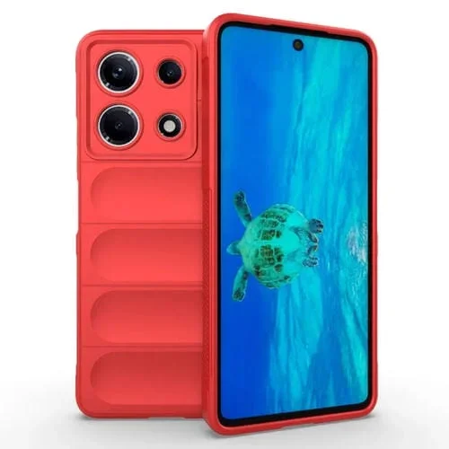 Funda para Infinix Note 30 4G Magic Shield TPU + Franela (Rojo)
