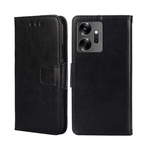 Funda para Infinix Zero 20 Crystal Texture Leather Phone Case (Negro)
