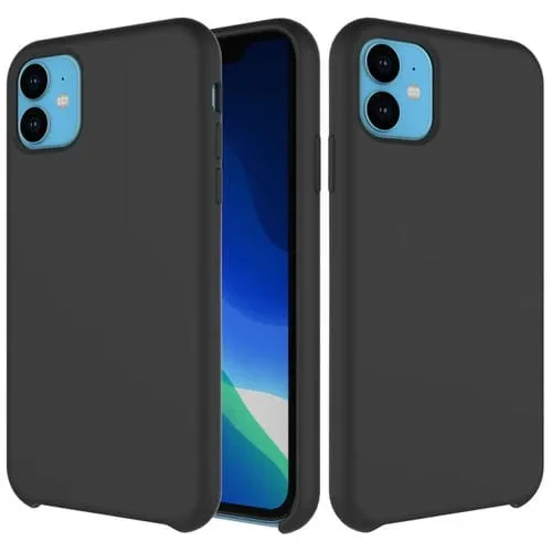 Funda para iPhone 11 de Silicona Líquida a Prueba de Golpes (Negro)