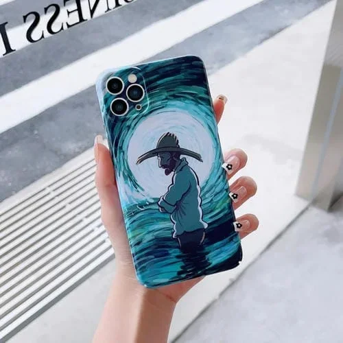 Funda para iPhone 11 PC Precise Hole Pintura al Óleo Patrón Pensador