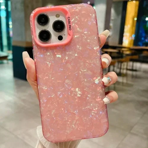 Funda para iPhone 11 Pro Imd Shell Texture TPU con Caja de Acrílico (Rosa)