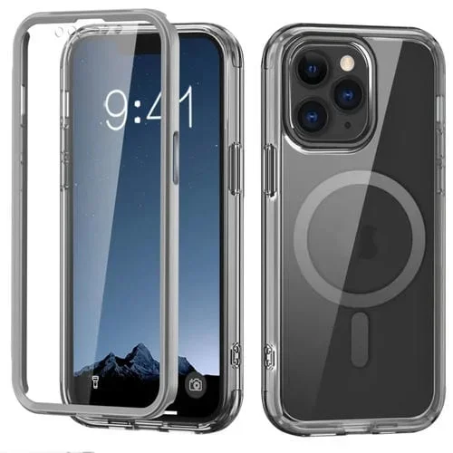 Funda para iPhone 11 Pro Max 2 en 1 Magnética PC + TPU (Gris)