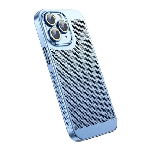 Funda para iPhone 11 Pro Max Ice Sense Disipación de Calor Galvanoplastia PC (Azul)