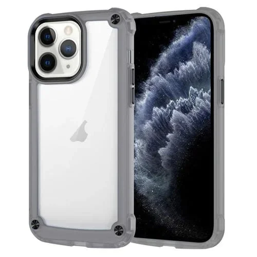 Funda para iPhone 11 Pro Max Skin Feel TPU + PC Phone Case (Negro Transparente)