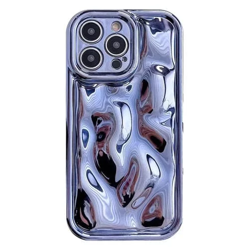 Funda para iPhone 12 Pro Max Galvanoplastia Meteorito Textura TPU (Azul)