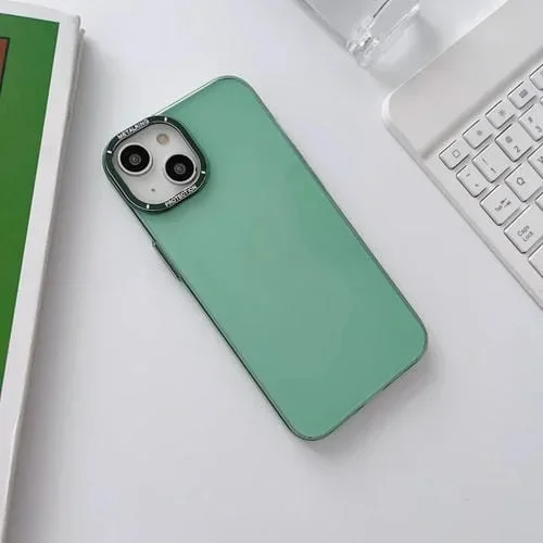 Funda para iPhone 12 Pro Max Lente de Metal Brillante PC Phone Case (Verde)