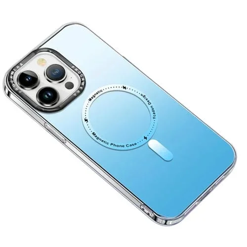 Funda para iPhone 12 Pro Max Magsafe Gradient Phone Case (Azul)