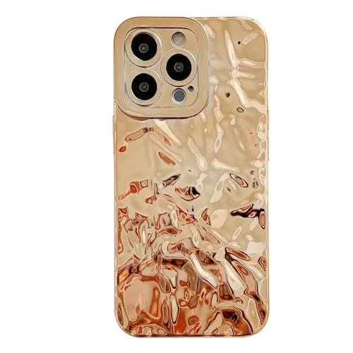 Funda para iPhone 12 Pro Max TPU Galvanoplastia Meteorite Texture (Oro)