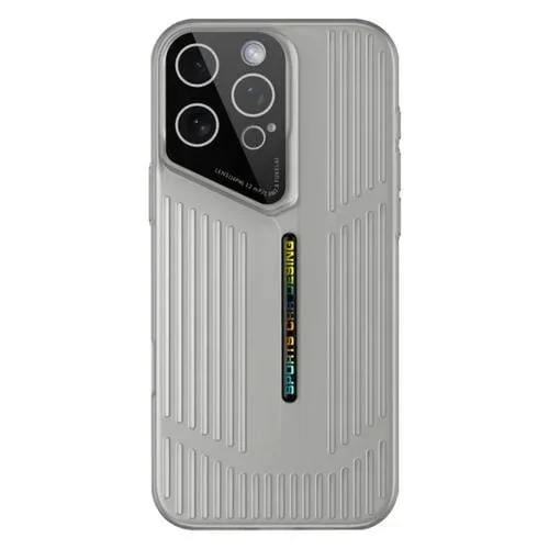 Funda para iPhone 12 Pro Max, translúcida, esmerilada y con disipación de calor (negro y gris)