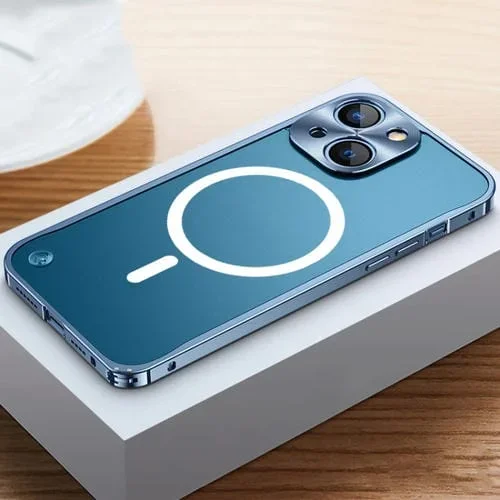 Funda para iPhone 13 Mini Magsafe Magnética Esmerilada (Azul)