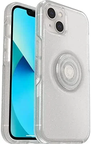 Funda para iPhone 13 OtterBox Otter+Pop , resistente a golpes y caídas,Protectora con PopSockets PopGrip,Testada 3x con los estándares Militares anticaídas, Stardust