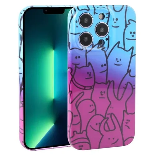 Funda para iPhone 13 Pro Max Little Ghost Cobertura Completa Dustproof PC