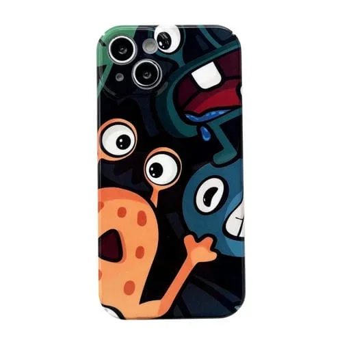 Funda para iPhone 13 Pro PC Glossy Precise Hole (Monstruo Lindo)