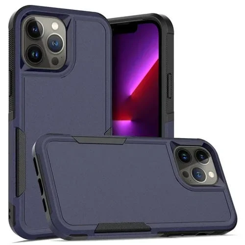 Funda para iPhone 13 Pro PC + TPU Protección (Azul Oscuro)