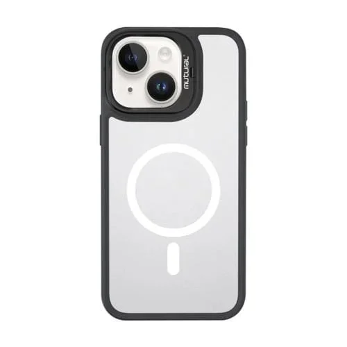 Funda para iPhone 14 Mutural Color Holder Magsafe Phone Case (Negro)