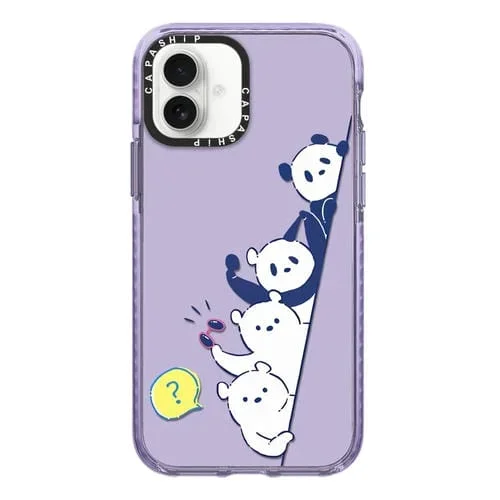 Funda para iPhone 16 Ilustración Simple Cobertura Total (Panda de Verano B)
