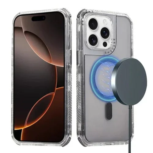 Funda para iPhone 16 Pro Max Dreamland Magsafe Magnetic 3 En 1 TPU + PC (Negro Transparente)