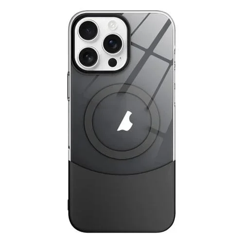 Funda para iPhone 16 Pro Slim Color Contrast Magsafe PC Transparente (Negro)