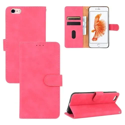 Funda para iPhone 6 Plus y 6S Plus Cuero PU Hebilla Magnética Soporte Ranuras Billetera (Oro Rosa)