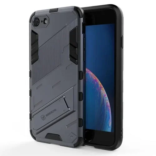 Funda para iPhone 7 y 8 Punk Armor 2 en 1 PC y TPU con Soporte Invisible (Gris)
