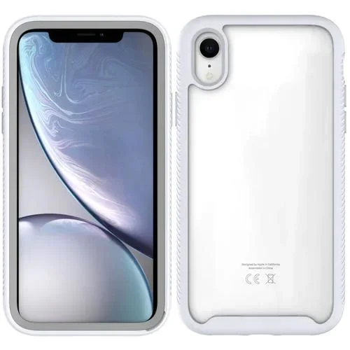 Funda para iPhone Xr Starry Sky Serie PC a Prueba de Golpes con TPU (Blanco)